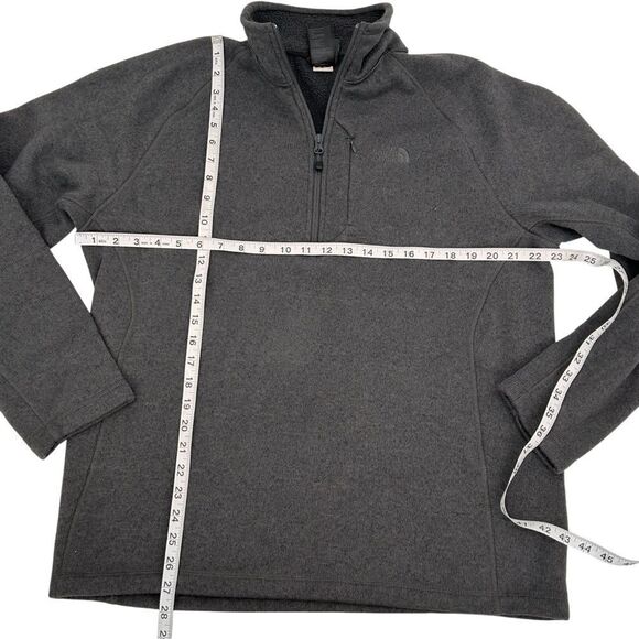 The North Face dark gray quarter zip fleece size large - Picture 3 of 5